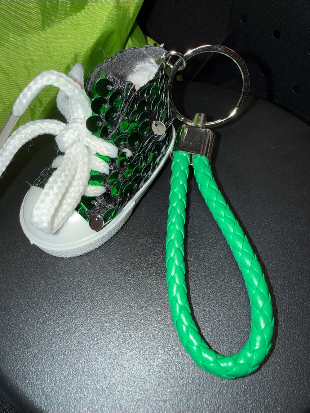 green sneaker